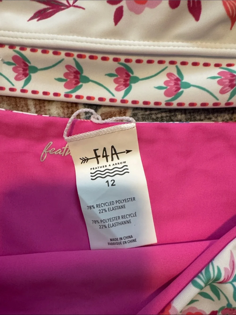 NWOT Feather 4 Arrow Sunny Skies Bikini  Sz 12